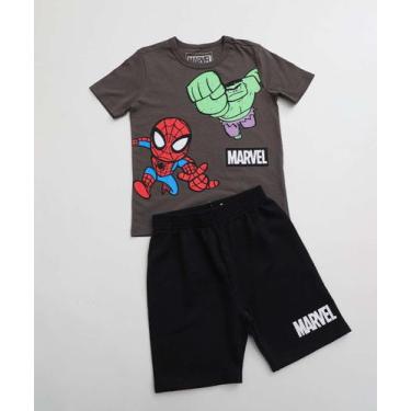Imagem de Conjunto Infantil Hulk Marisa Tam 4 a 10 Cinza-86088, Cinza, 10