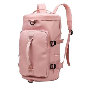 Imagem de VELORE Bolsa de armazenamento de grande capacidade, bolsa de viagem, bolsa de mão, à prova d'água, bolsa de mão Oxford feminina, rosa, One Size
