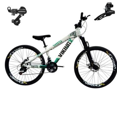 Imagem de Bicicleta 26 VikingX Tuff25 21v Cambios Shimano Freeride Disco Mecânico Pneu Slick 1.50-Unissex