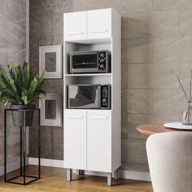 Imagem de Paneleiro íris 4 Portas Cozinha Mb1 200cm Cor Branco
