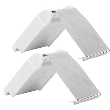 Imagem de Naroote Cabide de Garra Peso Universal para Máquina de tricô, Ferramenta de Costura de Substituição Perfeita para Entusiastas de Máquinas de tricô, Plástico + Liga de Alumínio (2pcs corpo pesado tipo garra)