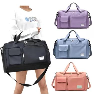 Imagem de Bolsa Mala De Mão 10kg De Bordo Viagem Academia Resistente - Transvers