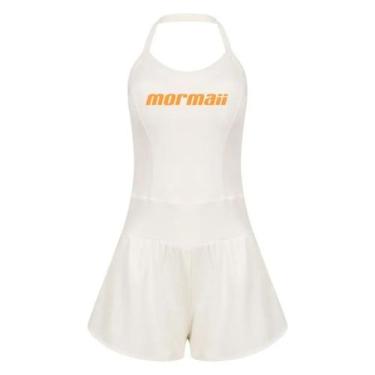 Imagem de Macaquinho Com Shorts Frente Única Beach Sports Cor:Off WhiteTamanho:G