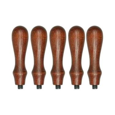 Imagem de Carimbo De Madeira Sólida Com Cabo De Laca De Pau-Rosa Selado Com Cera