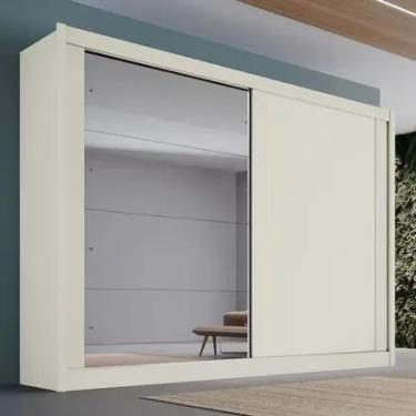 Imagem de Guarda Roupa Casal Espelho 2 Portas 4 Gavetas Creta Europa Móveis Euro