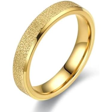 Imagem de Aliança Casamento Noivado Diamantada 4mm Avulsa Banhada a Ouro Brilhante (23/24)
