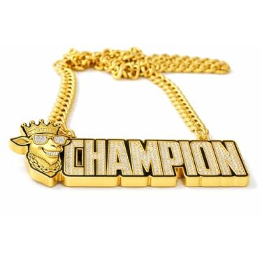 Imagem de Mascotwish Colar de medalha Champion Chains MVP com pingente de troféu de troféu para equipe, fantasia, futebol, beisebol, basquete, softbol