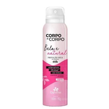 Imagem de Desodorante Antiperspirante Aerossol Corpo a Corpo Natural 150ml