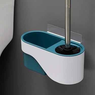 Imagem de Conjunto de escova de vaso sanitário, conjunto de escovas de vaso sanitário, kit de limpeza doméstica multifuncional suporte de escova de vaso sanitário em uma variedade de cores, escova de vaso