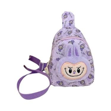 Imagem de Mochila De Pelúcia Infantil Com Desenho De Animal Fofo, Leve E Espaços