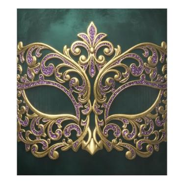 Imagem de Blueangle Máscara de carnaval para máquina de lavar louça, capa frontal para lava-louças, adesivos de eletrodomésticos, adesivos de eletrodomésticos, adesivo magnético decorativo de 58,4 cm C x 66 cm