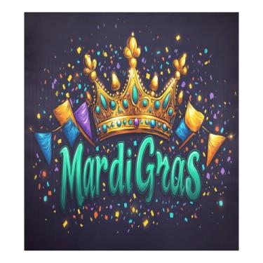 Imagem de Blueangle Capa de ímã de lava-louças de coroa de carnaval, decoração de capa de lava-louças frontal, adesivos de eletrodomésticos, adesivos de eletrodomésticos, 58 cm C x 66 cm adesivo magnético