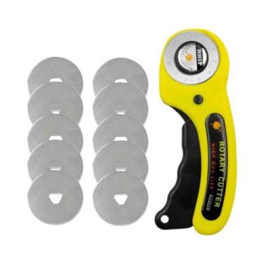 Imagem de Cortador Rotativo De Couro De 45mm Com Lâmina Circular Para Artesanato