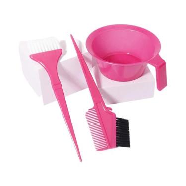 Imagem de Conjunto Profissional De Tintura Para Cabelo Com Pincel E Tigela 3 Peç