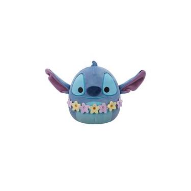 Imagem de Pelúcia Stitch com Colar Havaiano de 16cm - Squishmallows