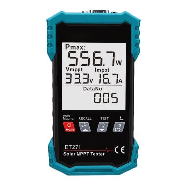 Imagem de TOPINCN Testador de Painel Solar de 2000 W Multímetro Fotovoltaico MPPT PV Com Display LCD Testador Profissional de Tensão de Circuito Aberto para Solução de Problemas de Solar,