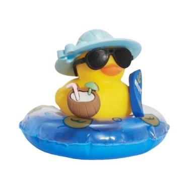 Imagem de Enfeite De Verão Para Painel De Carro: Patinho Amarelo De Borracha Com