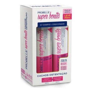 Imagem de Kit Shampoo + Cond 450ml - Probelle, Cachos ostentação