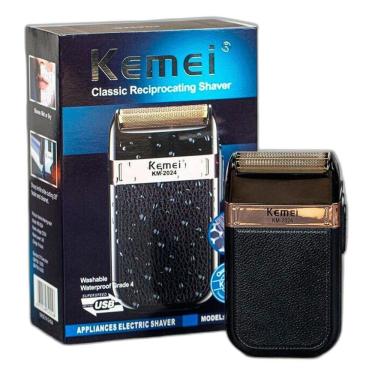 Imagem de Maquina Barbeador Kemei Classic Shaver Barba Km-2024 Bivolt