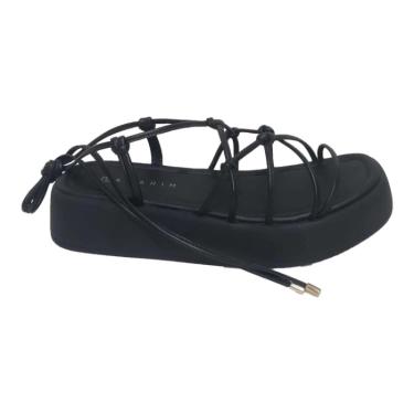 Imagem de Sandalia Ramarim Em Sintetico Feminino - Preto