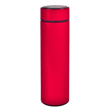 Imagem de Garrafa Térmica Inox 500ml Quente Frio Tampa Vermelho Nº17