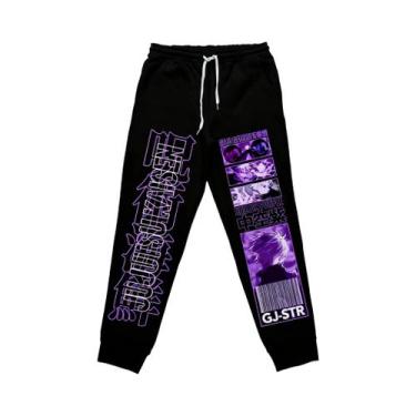 Imagem de Calças De Moletom Gojo Satoru Jujutsu Kaisen Para Homens E Mulheres, J