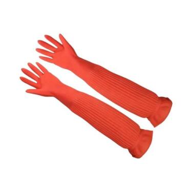 Imagem de Luvas De Cozinha Impermeáveis De Borracha De Látex, Protetores Grossos