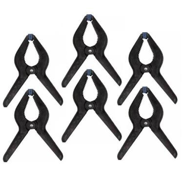 Imagem de Grampos Multiuso Prendedor de Nylon 9 Pol 6 Peças Brasfort