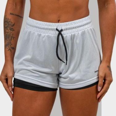 Imagem de Short 2 em 1 Feminino Dryfit Academia Bermuda Dupla Para Treino Caminh