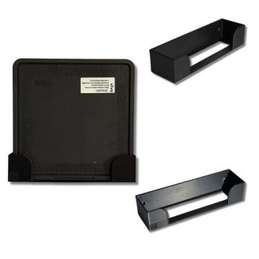 Imagem de Suporte Parede Modem Vivo Fibra  Libera Espaço + Organiza Cabos  Kit C
