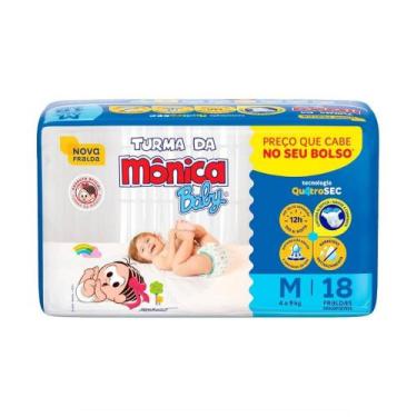 Imagem de Fralda turma da monica jumbinho m - 18 unidades - Turma Da Mônica