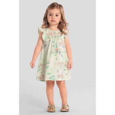 Imagem de Vestido infantil menina estampado Mundi-Feminino