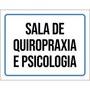 Imagem de Placa Sinalização - Sala Quiropraxia Psicologia Setor 27X35 - Sinalizo
