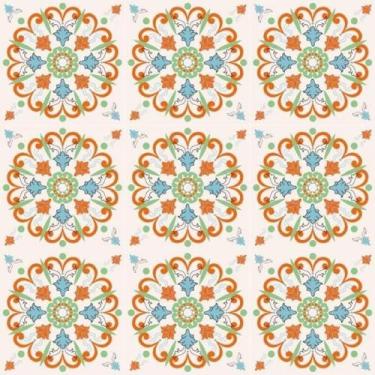 Imagem de Papel De Parede Azulejo Português Coimbra - Drop de Casa