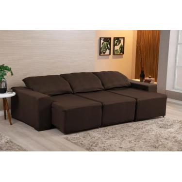 Imagem de Kit Capa de Sofá Retrátil 3 Lugares Lira com 2 Almofadas Estampadas Ma