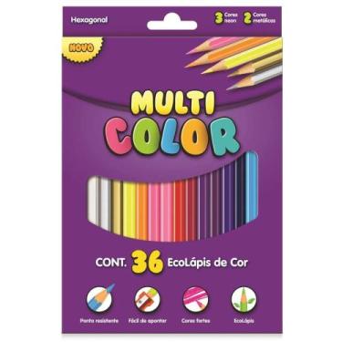 Imagem de Lápis de Cor com 36 Cores EcoLápis Multicolor - Multicolors