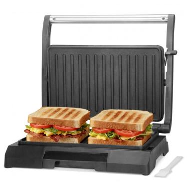Imagem de Mini Sanduicheira Panini Press Baker`s Friend Aço Inox, 2 Fatias, 800W, 120V
