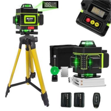 Imagem de Nível A Laser Hilda 16 Linhas 2 Baterias Suporte De Parede Magnético B