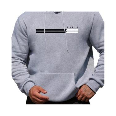 Imagem de Moletom Masculino De Caimento Solto Para Outono/Inverno Com Capuz, Est