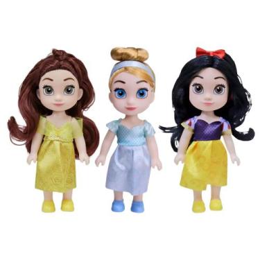 Imagem de Kit Bonecas Disney Bela Cinderela e Branca de Neve para Coleção