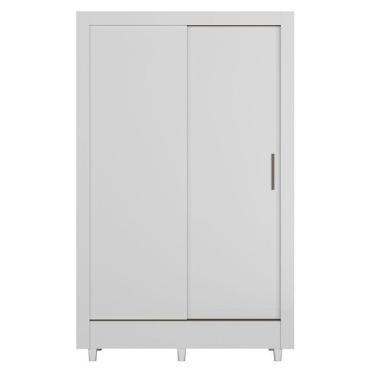 Imagem de Guarda Roupa Belgica 2 Portas De Correr Branco Brilho - Santos Andirá