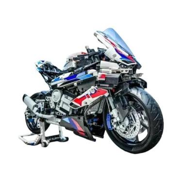 Imagem de Brinquedos De Blocos De Montar Técnicos De Motocicleta De Corrida Para