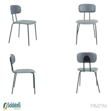 Imagem de Kit 4 Cadeiras New York PU Várias Cores - Fratini, Cinza