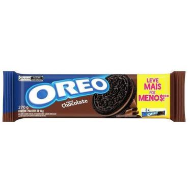 Imagem de Biscoito Oreo Com Recheio de Chocolate 270g, Chocolate