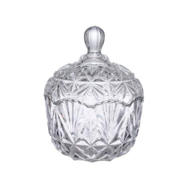 Imagem de Bomboniere Huis De Vidro C/Tampa Potiche Decoração 18cm - Hauskraft, T