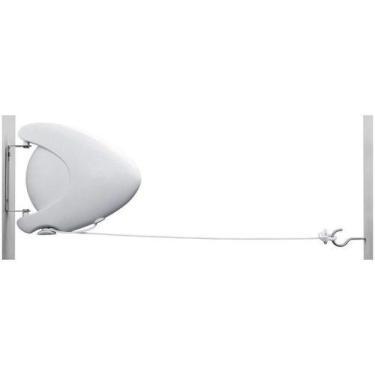 Imagem de Varal Retrátil Plástico para Fixar Branco 15m - Ordene