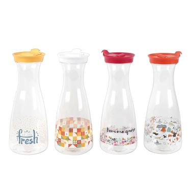 Imagem de Garrafa de Plástico Geladeira Cazza Colors II 1L - Item Sortido