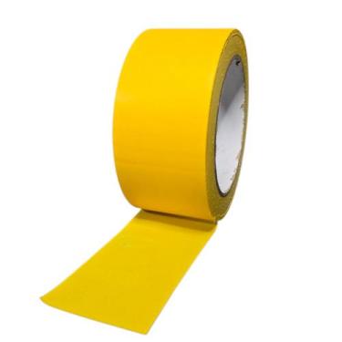 Imagem de Fita Adesiva de Demarcação PVC Amarela 50mmx30m Nastro