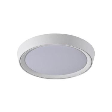 Imagem de Plafon Skylight Ox 4077r4 40 Led Bivolt Branco / Transparente, Bivolt