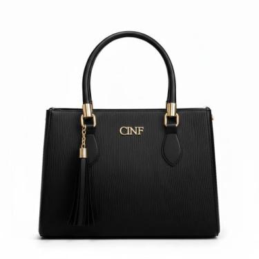 Imagem de Bolsa De Ombro Feminina Transversal Média De Mão Baú Alça Removível - 